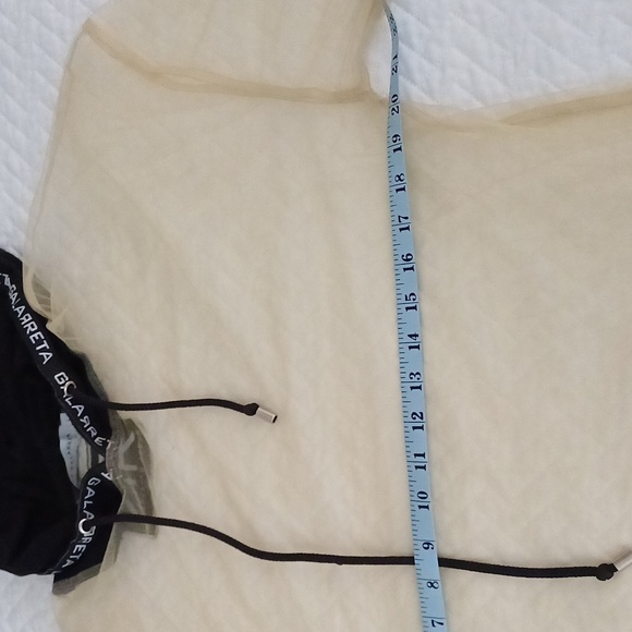 Ruben Galarreta long net sheer hoodie dress L Amazing - Picture 13 of 16